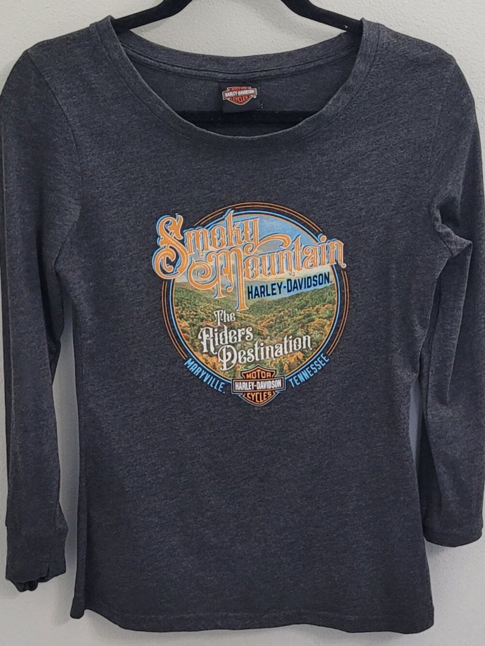 Harley-Davidson Smoky Mountain Women’s Long Sleeve Shirt Size Small